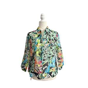 Drapers & Damons Women’s Multicolored Sheer Jacket Size Small